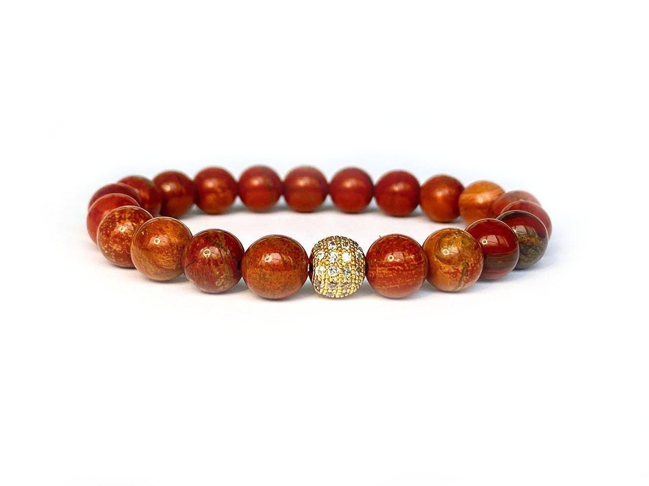 rotes Jaspis Armband