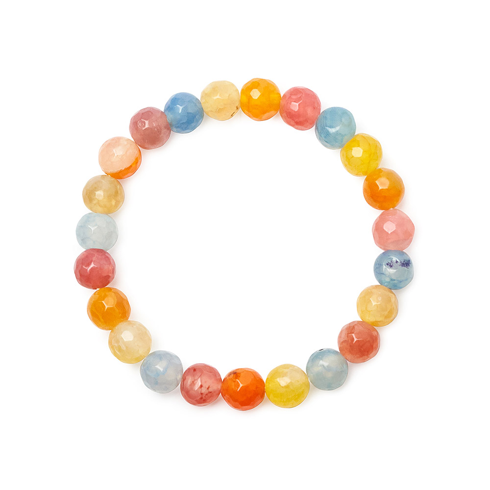 Bracelet made of natural agate