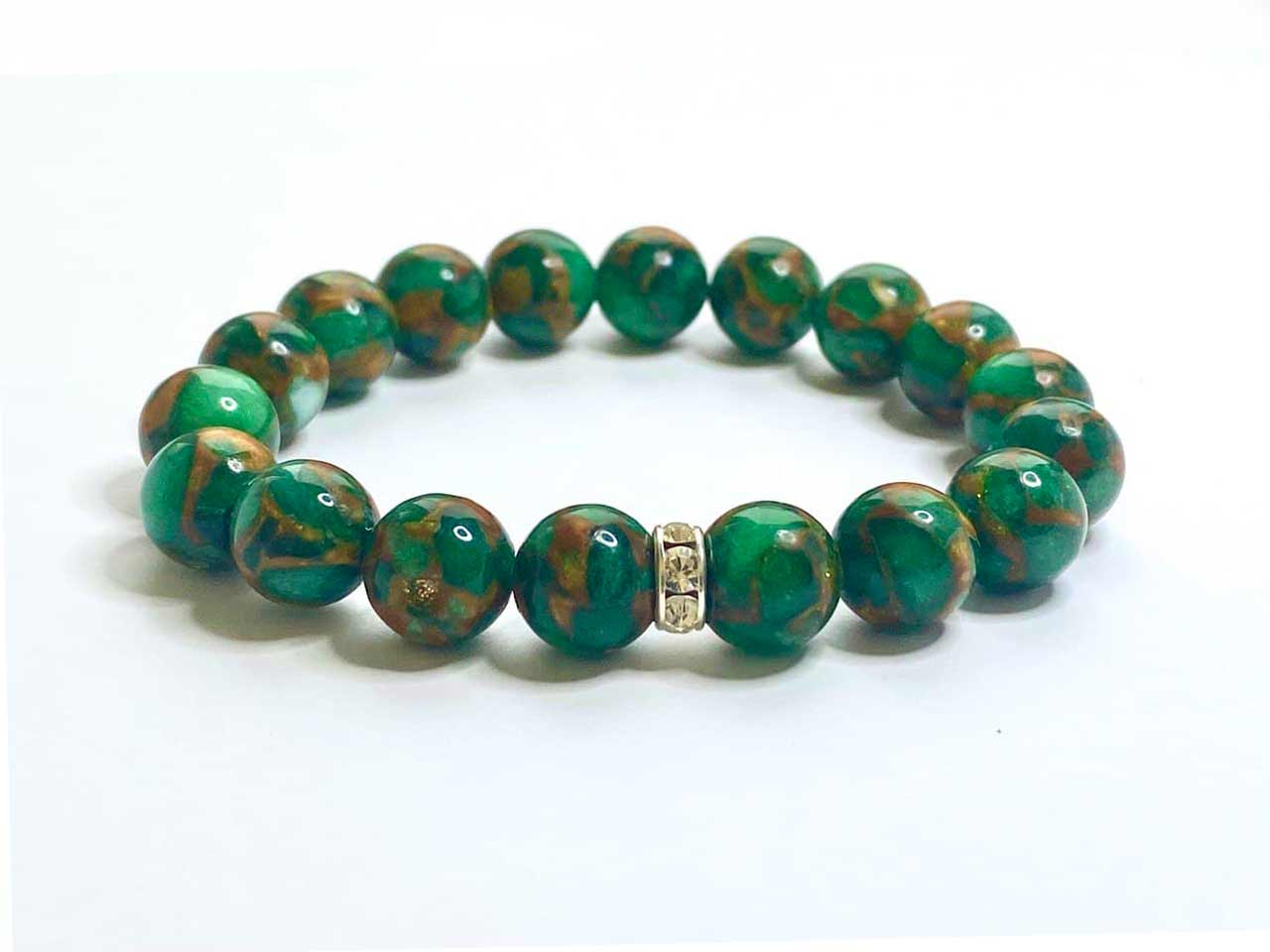 Armband aus grünem Variszit
