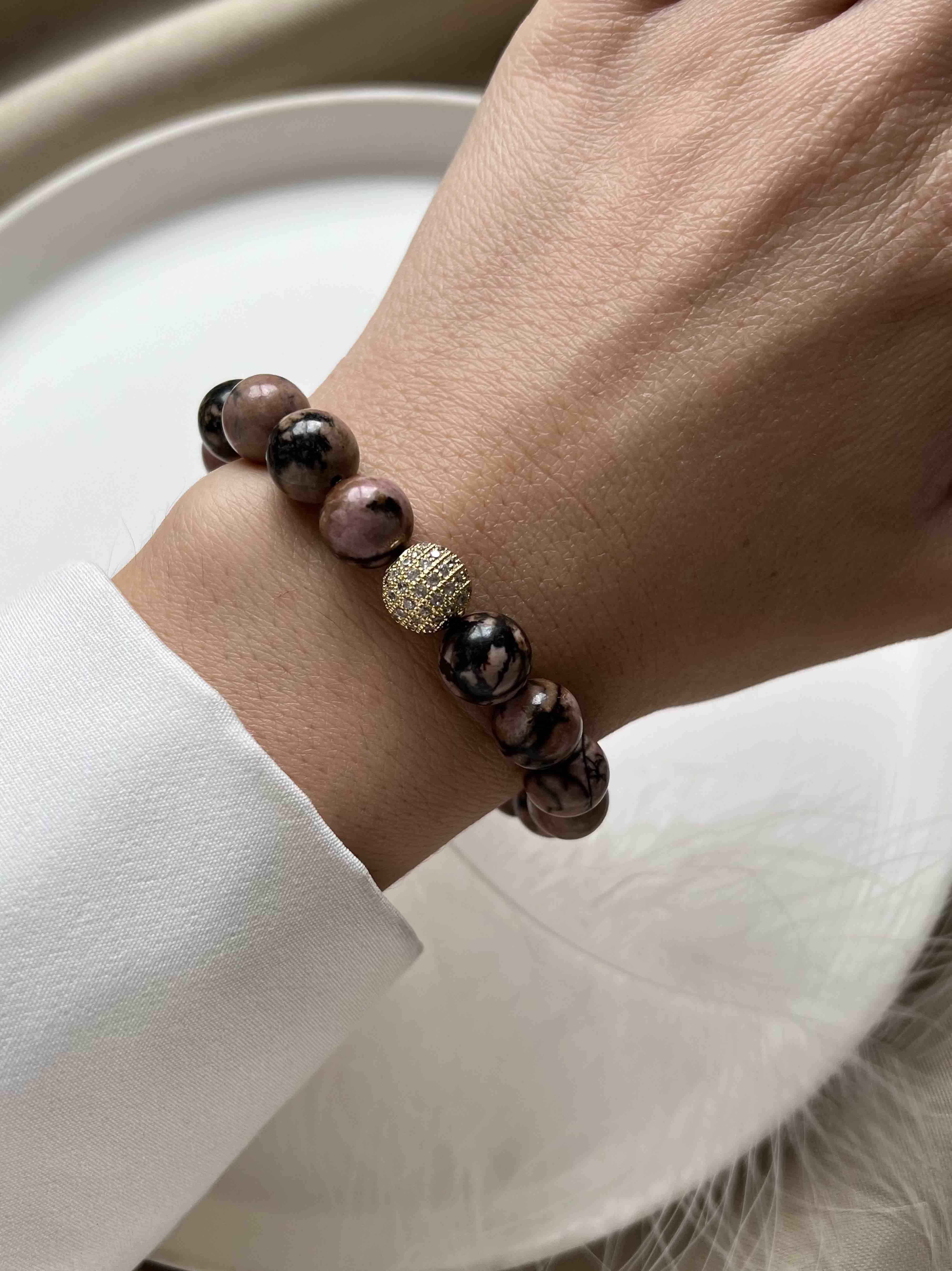 Rhodonit-Armband