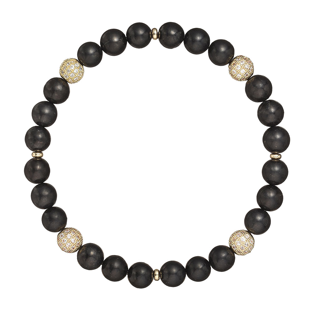 Damenarmband aus Shungit