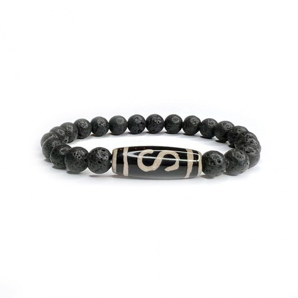 Herrenarmband aus Lava D4974