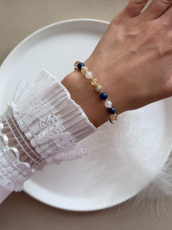 Gemini Zodiac Gemstone Bracelet