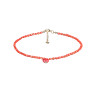 Perlmutt-Halsband mit Herzanhänger D5024