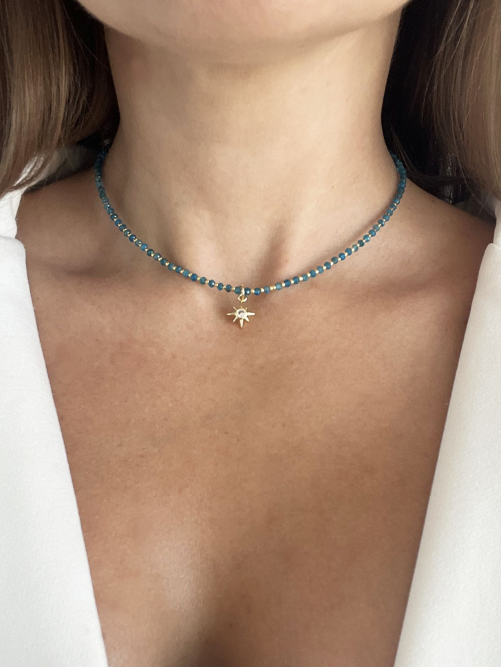 Choker aus natürlichem Apatit D5028