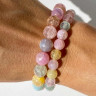 Set aus buntem Achat D4835