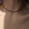 Choker aus natürlichem Granat D5027