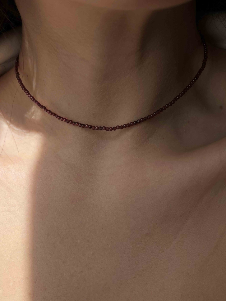 Choker aus natürlichem Granat D5027