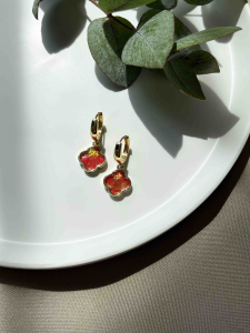 Orange earrings 5402