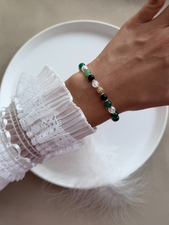 Virgo Zodiac Gemstone Bracelet