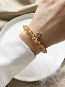Lebijou Natural Citrine Bracelets with Fatima Hand 4561