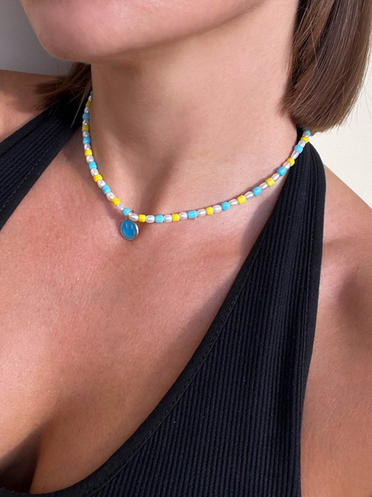 Perlen- und Perlenarmband-Choker D5117