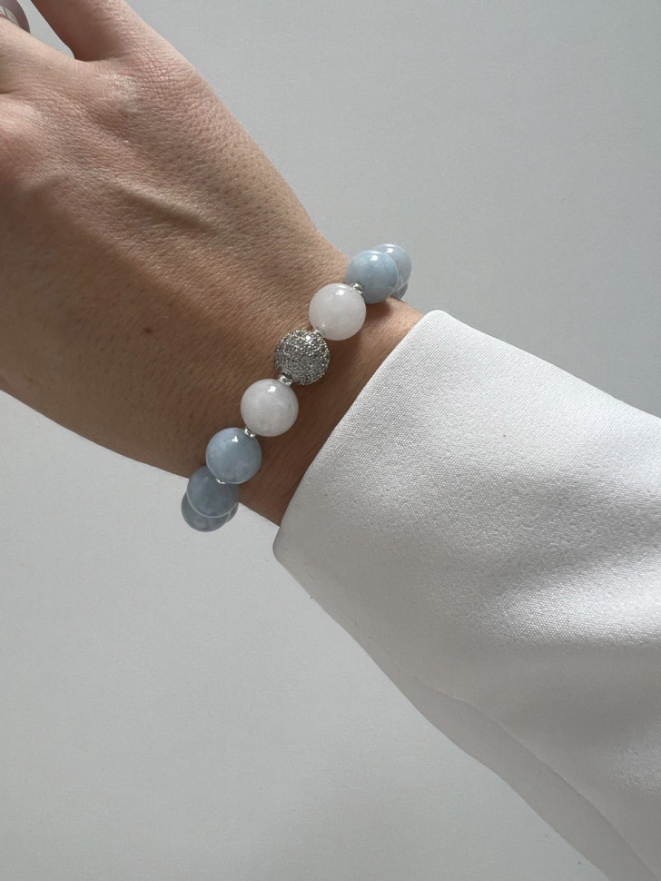 Armband aus Aquamarin D3436