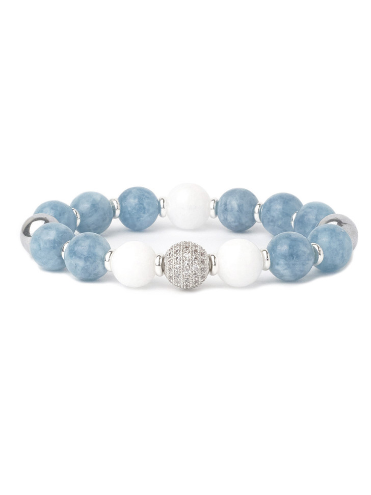 Armband aus Aquamarin D3436