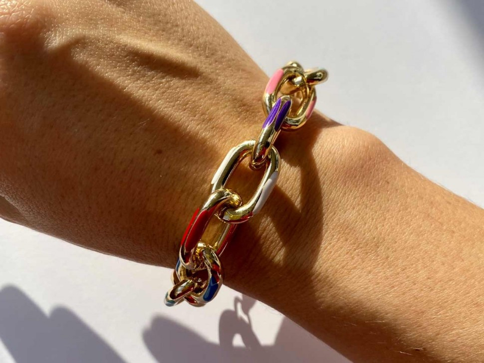 Modeschmuck-Großkettenarmband D4898