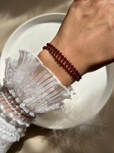 Doppelarmband mit Granat 5609