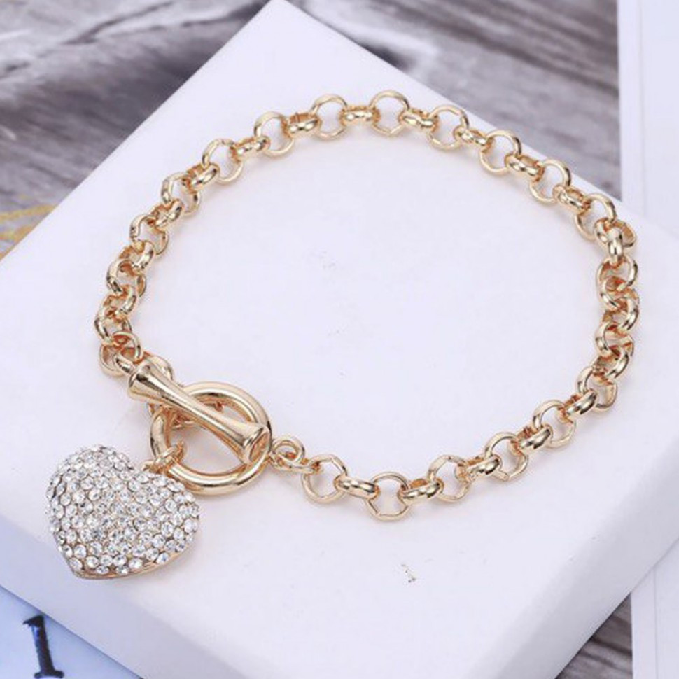 Armband mit Herzanhänger D4928
