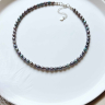 Schwarzer Perlen-Choker D5023