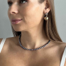 Schwarzer Perlen-Choker D5023