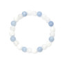Armband aus Natursteinen Aquamarin, Bergkristall, Jade D4849