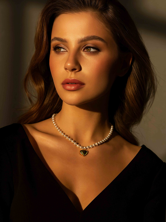 Heart Pendant Necklace 5453