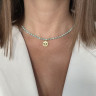 Choker aus Amazonit mit "Auge" Anhänger D5136