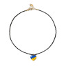 Choker aus Spinell mit Herzanhänger D5045