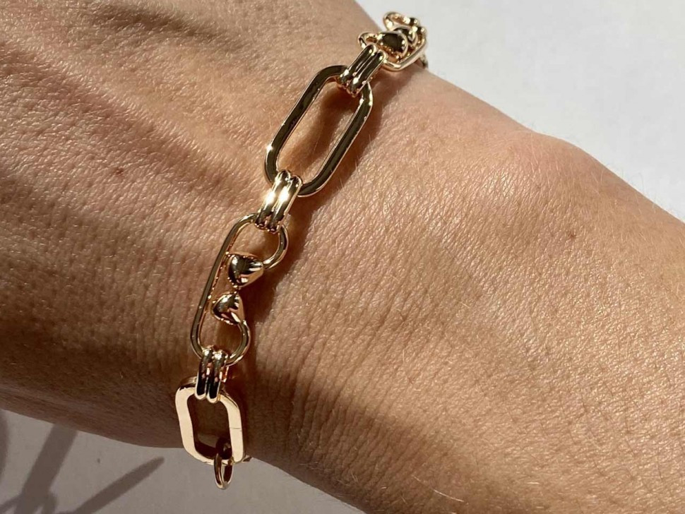 Damenarmband aus Edelstahlkette D4859