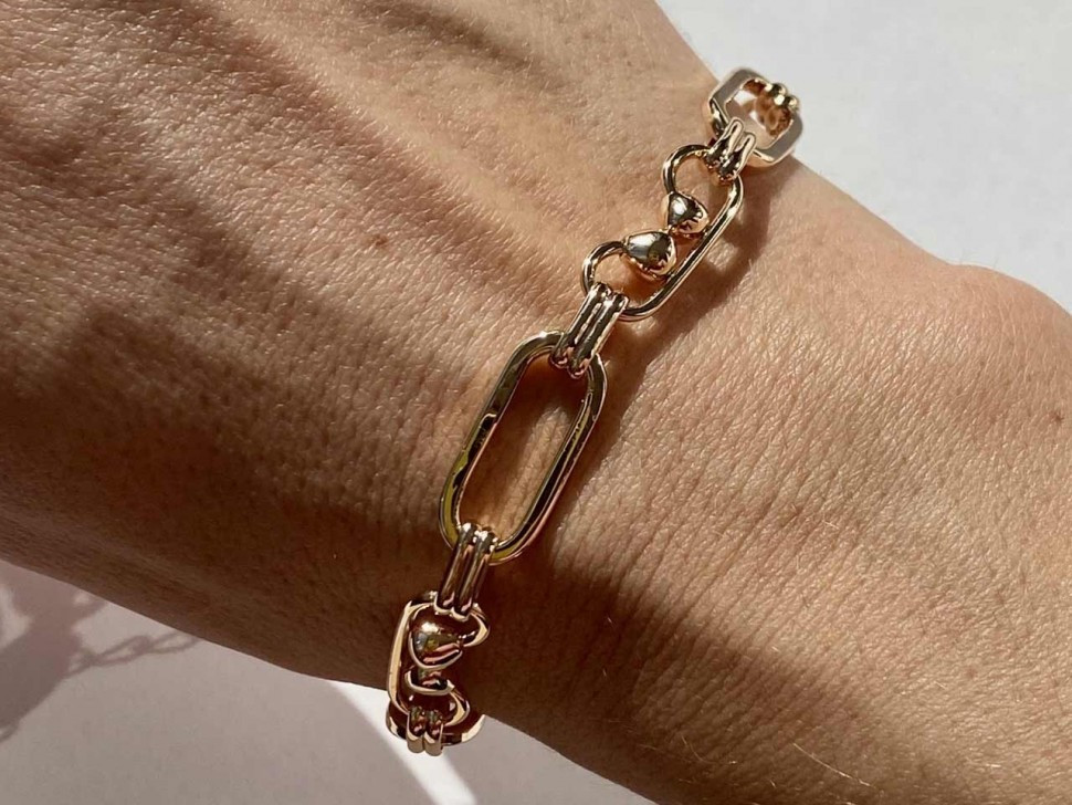 Damenarmband aus Edelstahlkette D4859