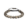 Agat-Armband mit Dzi-Perlen D3205