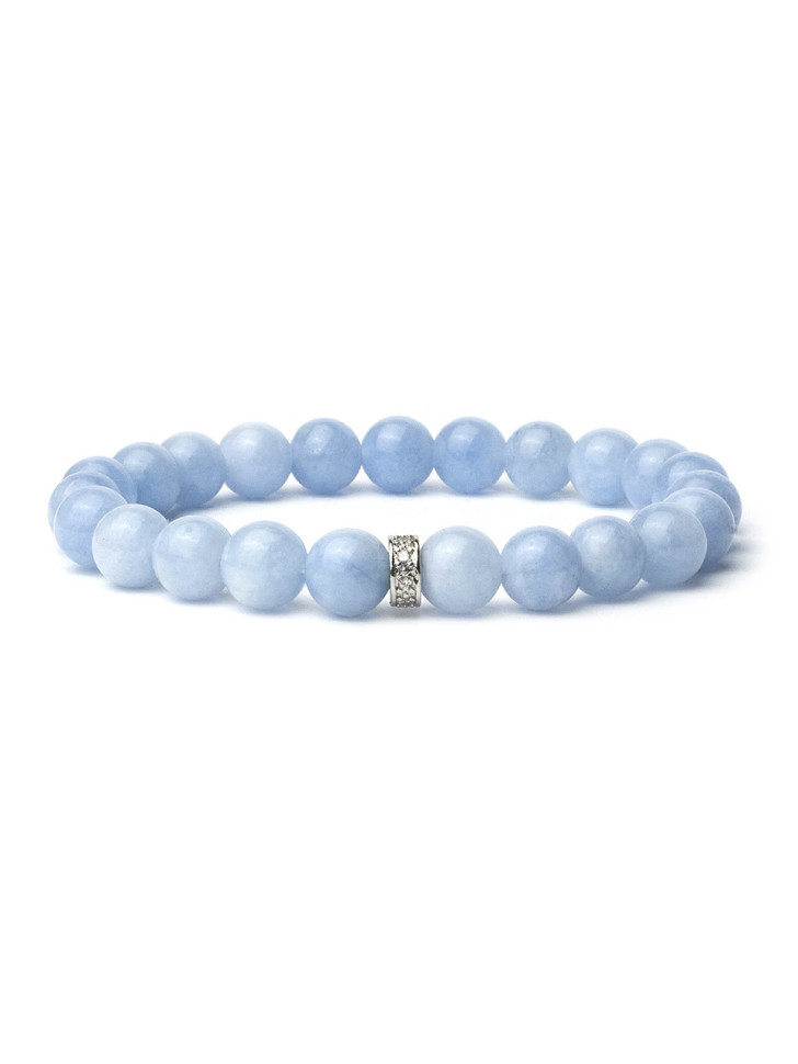 Damenarmband aus Aquamarin D5001