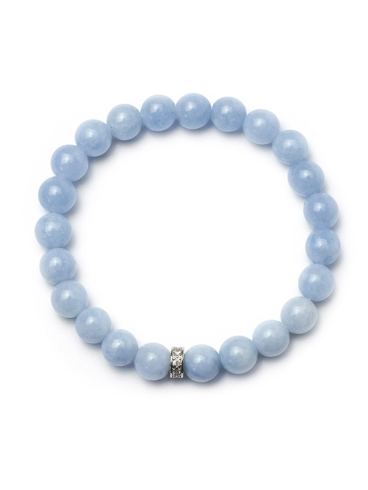 Damenarmband aus Aquamarin D5001