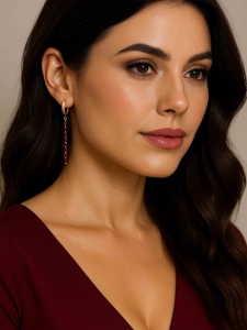 Garnet Earrings 5456