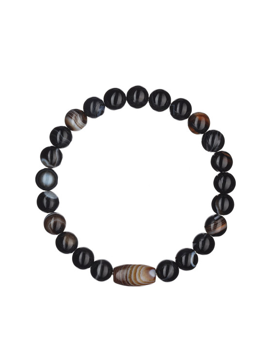 Herrenarmband mit Gummiband aus Steinen 4674