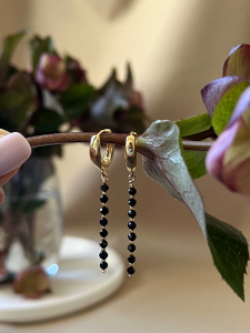 Long spinel earrings 5457