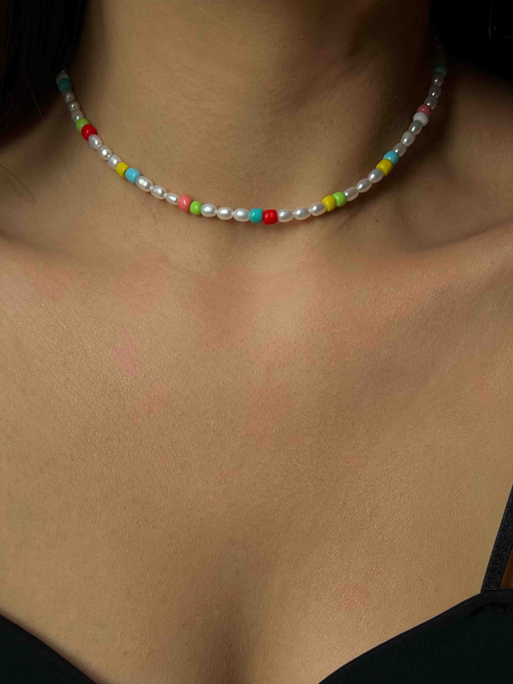 Perlen- und Perlenarmband-Choker D5105