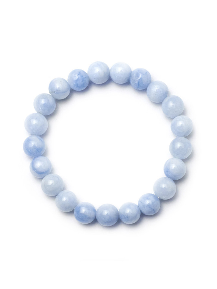 Himmelblauer Aquamarin-Armband D4745