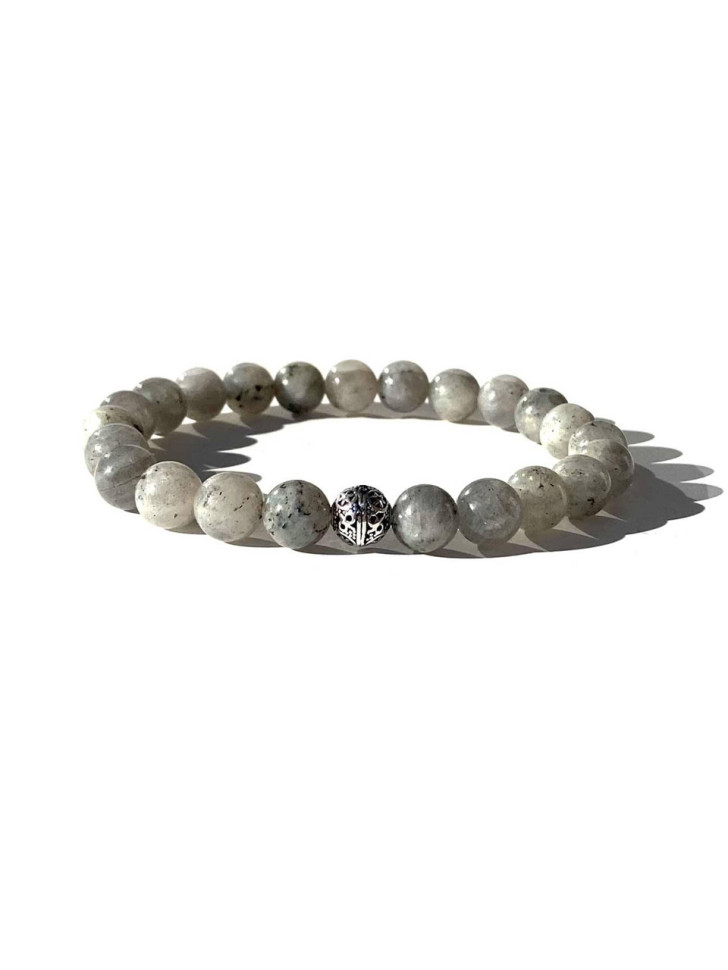 Herrenarmband aus Mondstein D4854