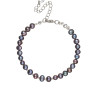 Schwarzes Perlenarmband D4696