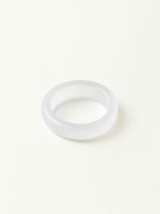 Bright agate stone ring 5218