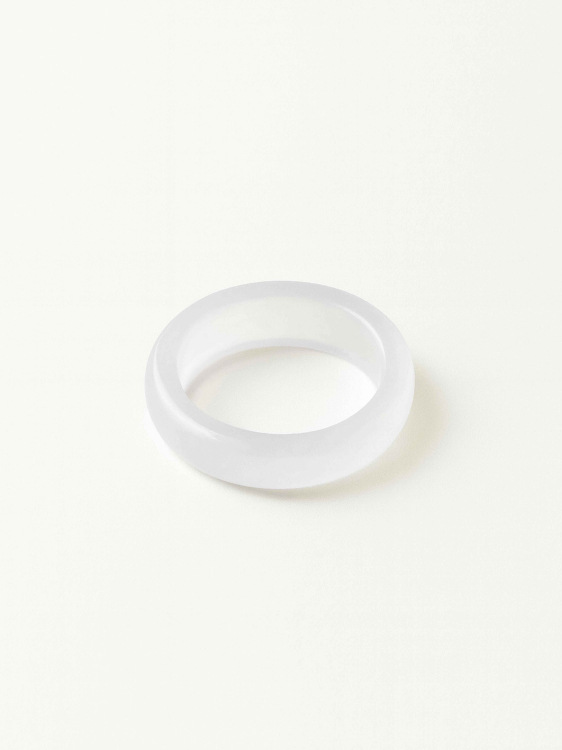 Bright agate stone ring 5218