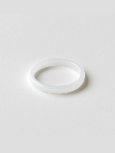 White ring with stone 5219