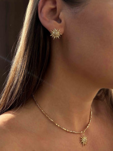 Ohrringe Sonne Gold 5460