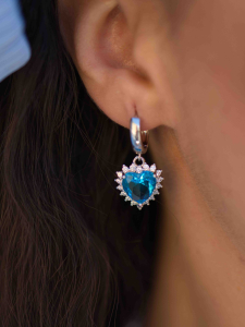 Ocean Heart Earrings 5529