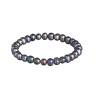 Schwarzes Perlenarmband D4693