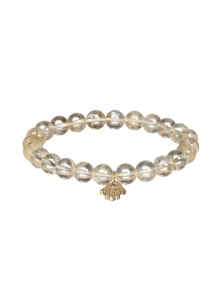 Citrin-Armband mit Fatima-Hand D4561