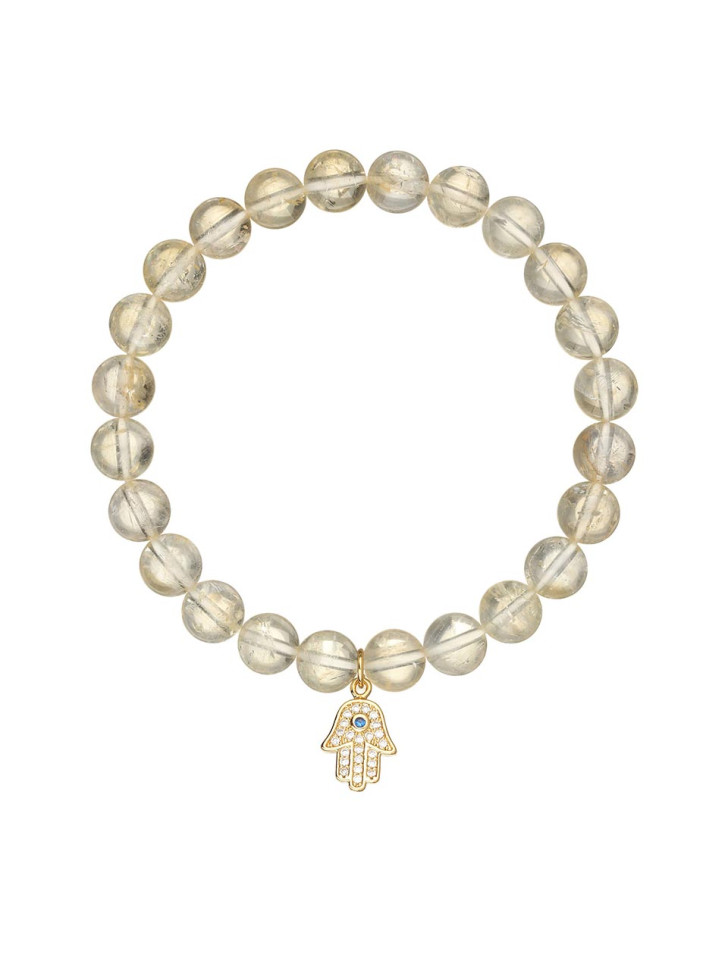 Citrin-Armband mit Fatima-Hand D4561