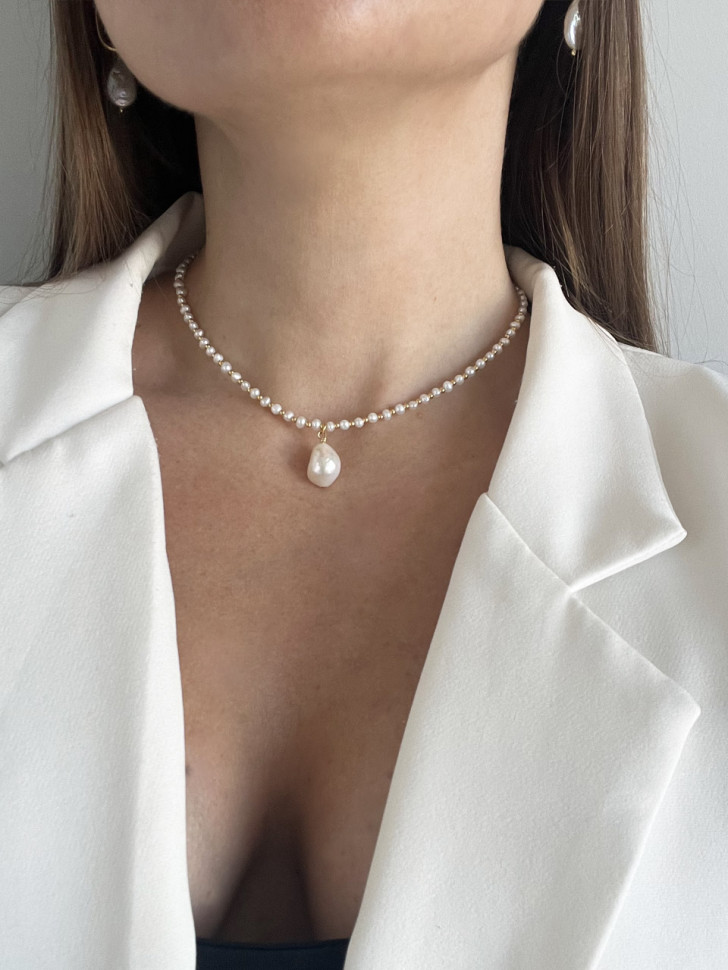 Kleiner Perlenchoker D4973