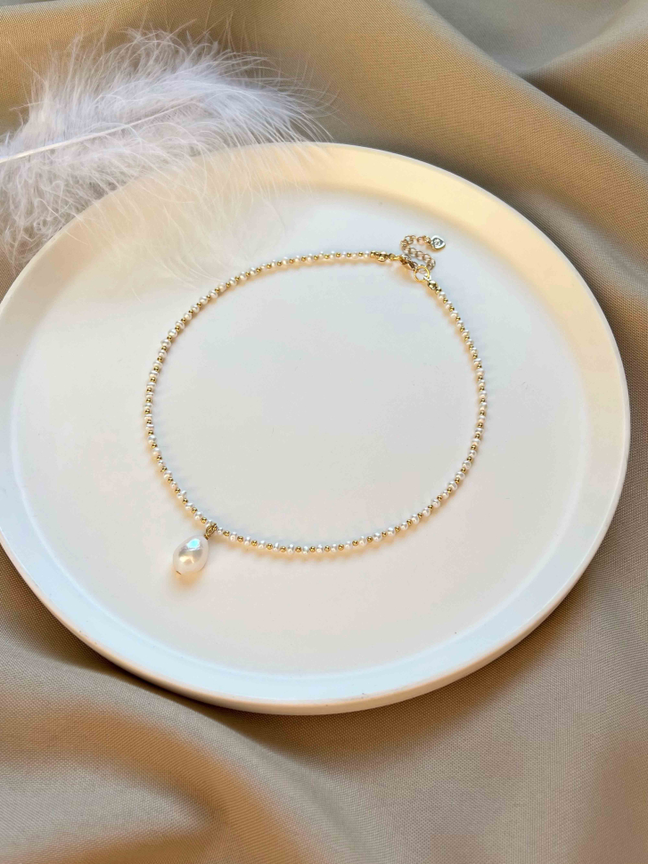 Kleiner Perlenchoker D4973