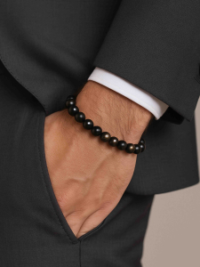 Obsidian bracelet 4573